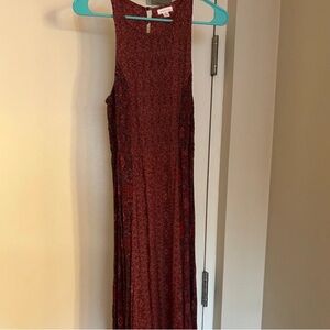 Elegant Red Sleeveless Dress